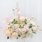 poppy peach pink centrepiece